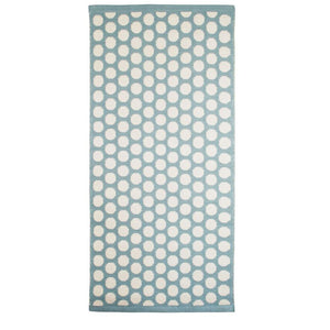Aspegren Teppich Dots seagreen - Läufer aus Baumwolle grün-blau in 130x70 cm