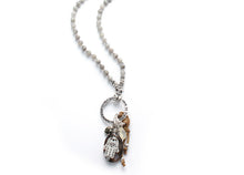 Collier circle of love in silber von exoal - lange Kette aus Natursteinen