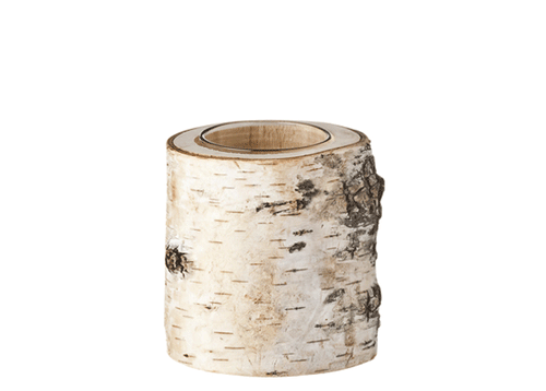 Broste Copenhagen Kerzenhalter aus Birkenstamm - Teelichthalter jedes anders