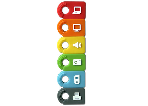 Bunte Kabelclips gegen Kabelsalat von Alife