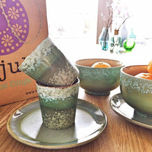 70er Jahre Vintage Trink-Becher Grass - Retro Tasse in grün