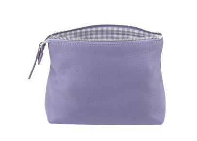 Kosmetiktasche aus Leder in lavendel von chi chi fan Hamburg
