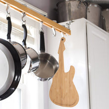 Kikkerland Schneidebrett Gitarre aus Bambusholz - witziges Cutting Board