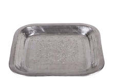 Broste Copenhagen Kerzenplatte Shandi in silber - Kerzenteller aus Aluminium