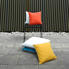 Pete & Sally Outdoor Kissen in orange-taupe 40x40 cm - Außenkissen UV beständig