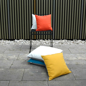 Pete & Sally Outdoor Kissen in orange-taupe 40x40 cm - Außenkissen UV beständig