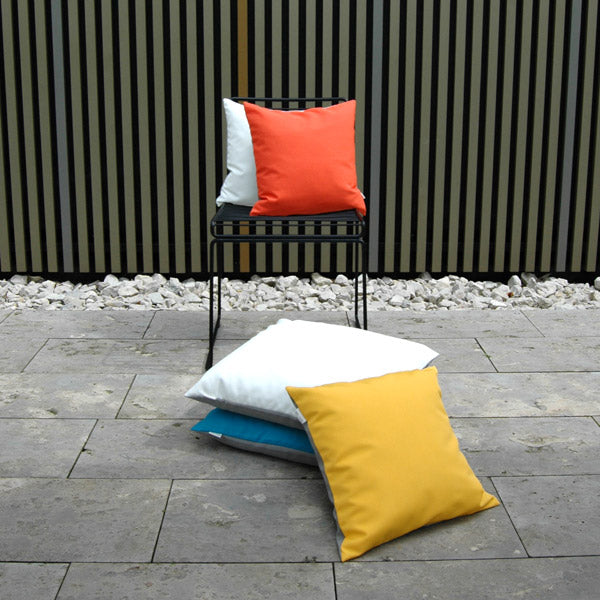 Pete & Sally Outdoor Kissen in orange-taupe 40x40 cm - Außenkissen UV beständig