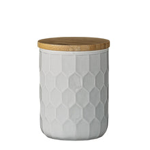 Bloomingville Vorratsdose Small in grau - Aufbewahrungsdose mit Bambusdeckel