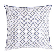 Bio Baumwolle Dekokissen Blue Birds 50x50 cm - Wendekissen von Pete & Sally made in Germany