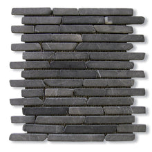 1 qm Marmorsticks caligo grey von stein & ambiente - Marmorstäbchen schwarz-grau