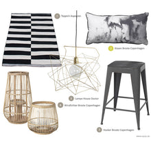House Doctor Hängelampe Asymmetric in Gold glänzend - Designer Deckenlampe