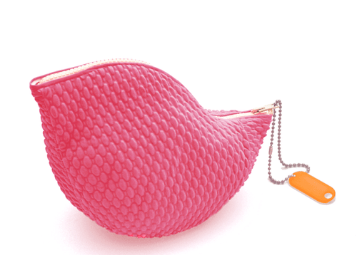 Pension für Produkte Kosmetiktasche Gänsehaut in pink - witziger Kulturbeutel aus Naturkautschuk