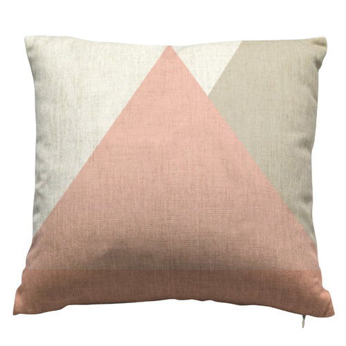 Fest Amsterdam Kissen Kyoto 45x45 cm - schönes Sofakissen in natur-rosa