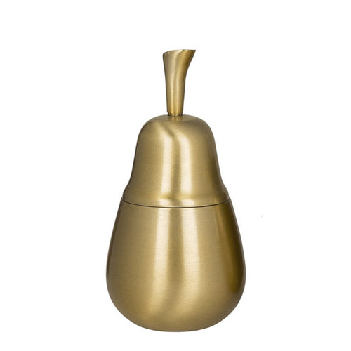 Broste Copenhagen Dose Birne gold matt - Designer Dose in Birnenform