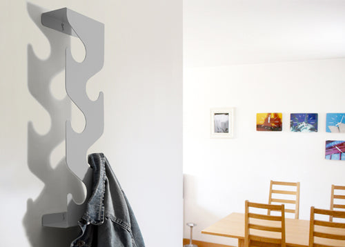 Designer Garderobe - Wandgarderobe weiß von j-me