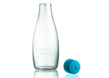 retap Glasflasche 0,5 l  - Trinkflasche in rot, orange, pink, petrol, grau, lime, schwarz