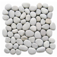 stein & ambiente 1 Netz Kieselsteinboden weiß - Kieselsteinfliese "campanella white"