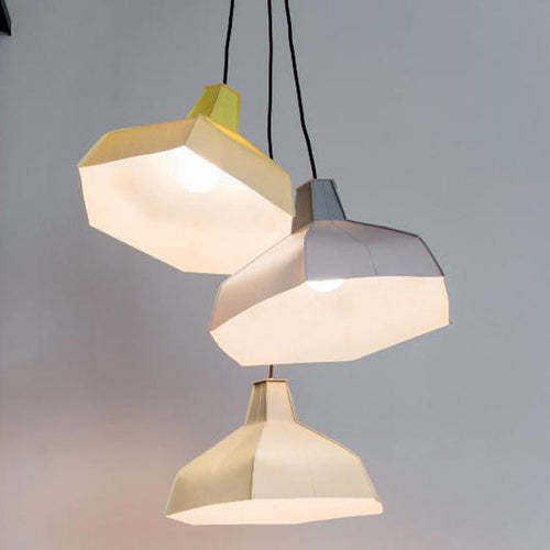 Pepe Heykoop Papierlampe folded lampshade weiß - Designer Lampenschirm aus Papier
